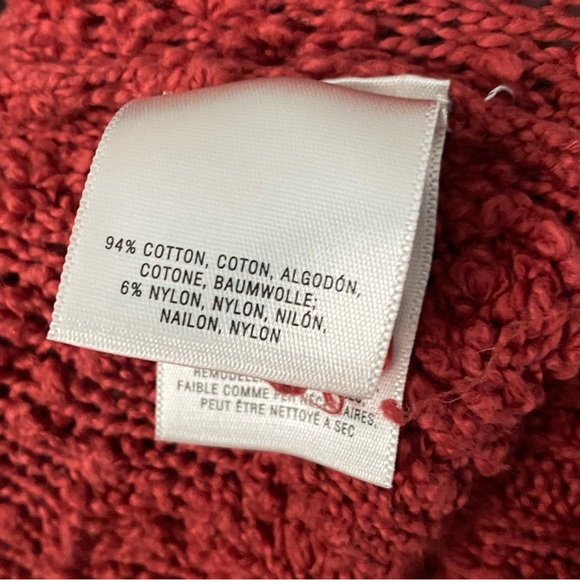 Anthro x Moth orange knit sweater top med - Picture 6 of 6